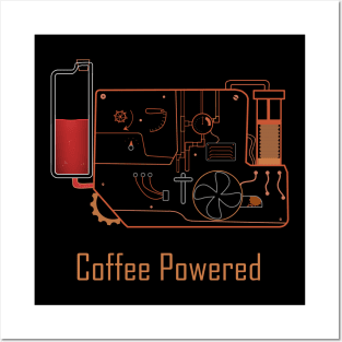 Coffee powered Posters and Art